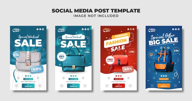 Sling Bag Social Media Instagram Story And Banner Template For Promotion