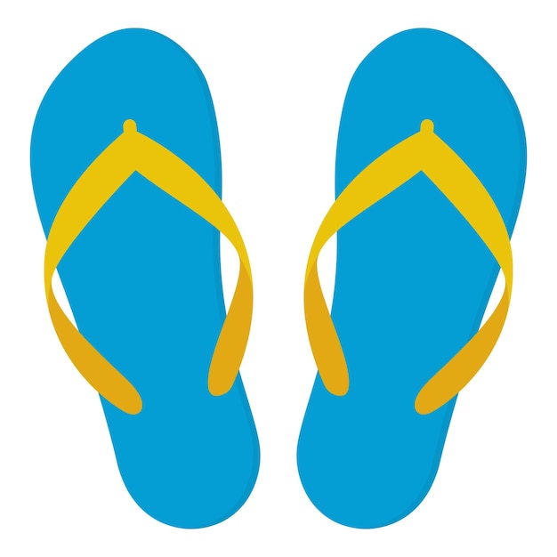 Slippers icon Flip flops isolate on a white background