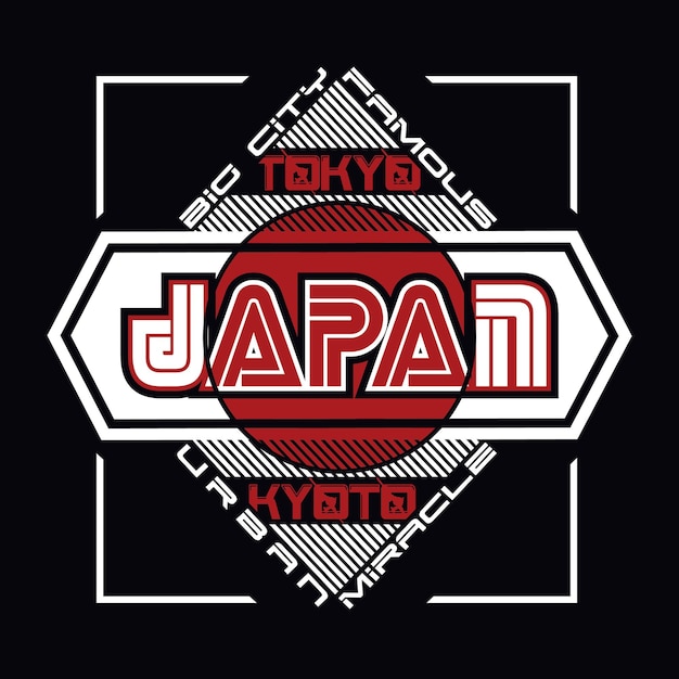 Slogan graphic japan typography for print ilustration t shirt vector art vintage