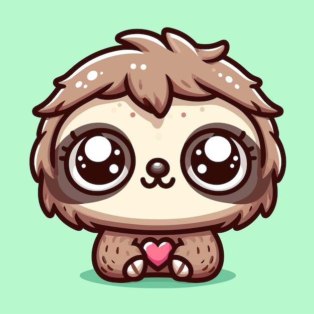 Sloth cute vector