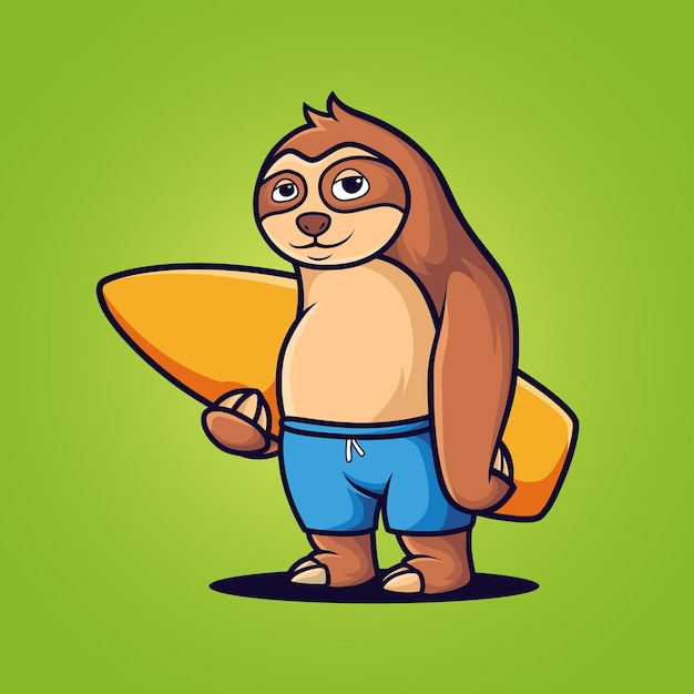 Sloth surfing