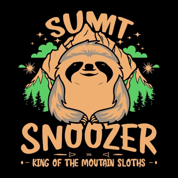 slotth t shirt design