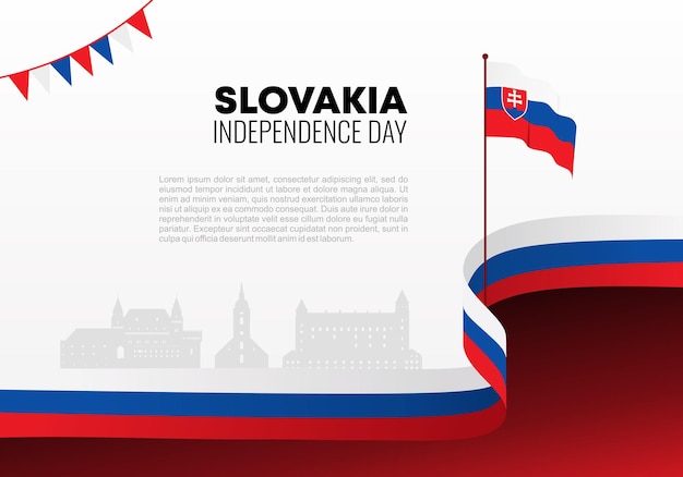 Slovakia independence day background banner poster for national celebration on July 17 th