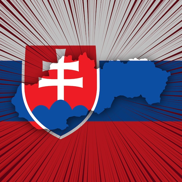 Slovakia Independence Day Map Design