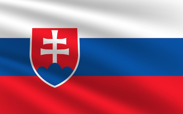 Slovakia national flag vector illustration