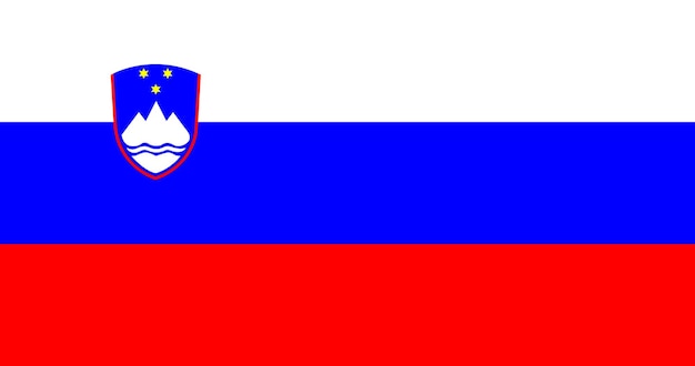 Slovenia flag in vector