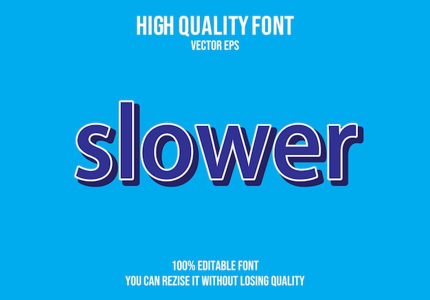 Slower Editable text Effect