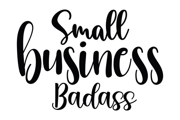 Vector small business badass