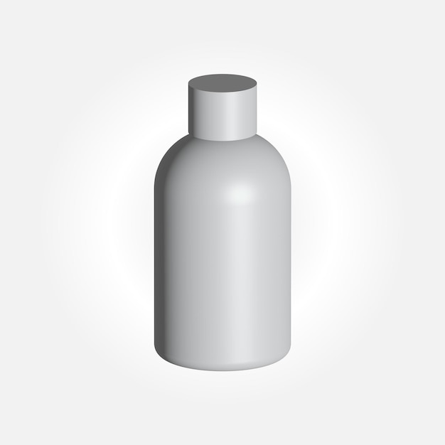 Vector small cosmetic bottle mockup isolated on a white background vector file or jpg