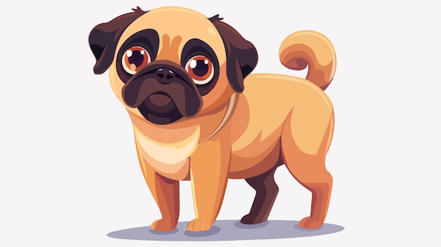 Small Dog Animal Spoof Eyes Character Illustration