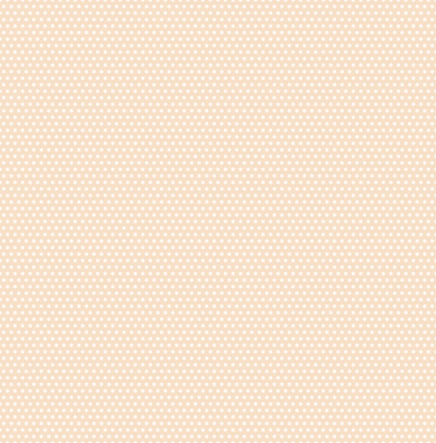 Small orange color polka dots seamless background Polka dot fabric Retro vector pattern