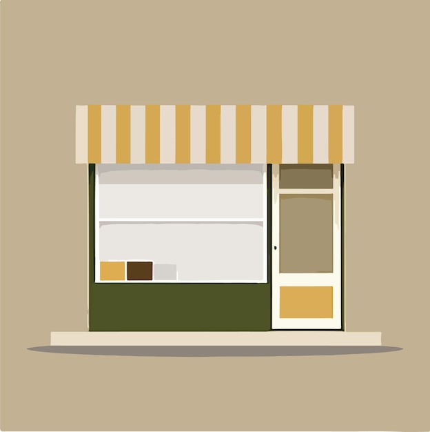 Small store illustration vector