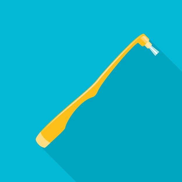 Small toothbrush head icon Flat illustration of small toothbrush head vector icon for web design