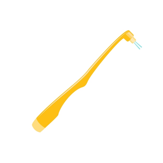 Small toothbrush head icon Flat illustration of small toothbrush head vector icon for web design