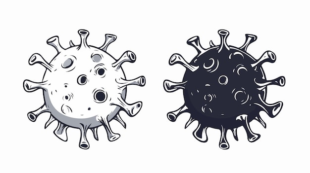 Smallpox Virus Vector Icon Detailed Illustration of Poxvirus Family Zoonotic Infection