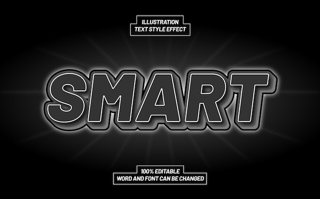 Smart 3D Bold Text Style Effect