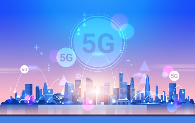 smart city 5G online communication network wireless systems connection