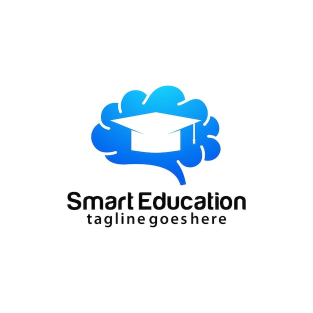 Smart education logo design template