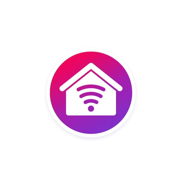 Smart home house vector icon for apps