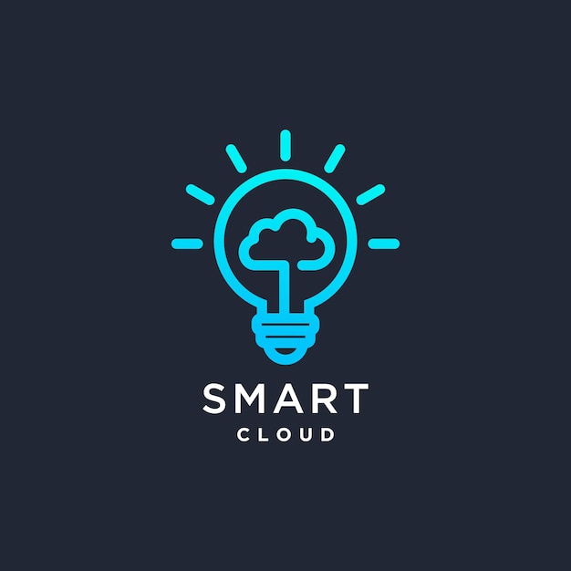 Smart home logo design with modern creative concept idea