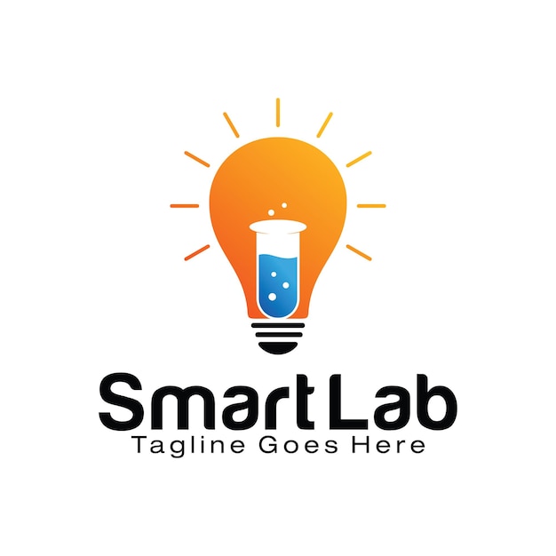 Smart Lab logo design template