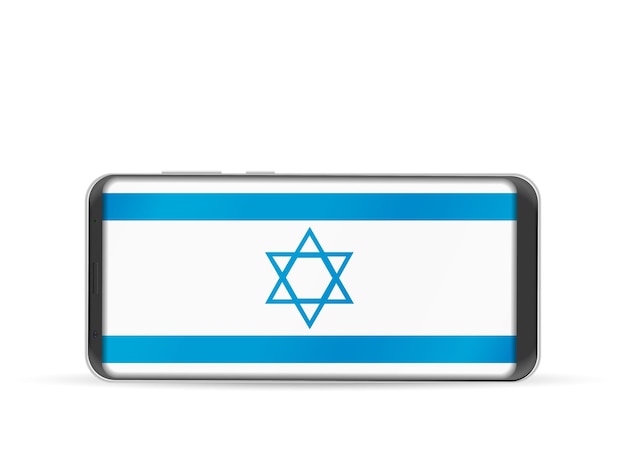 Smart phone Israel flag