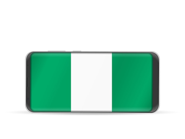 Smart phone Nigeria flag