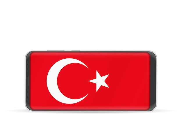 Smart phone Turkey flag