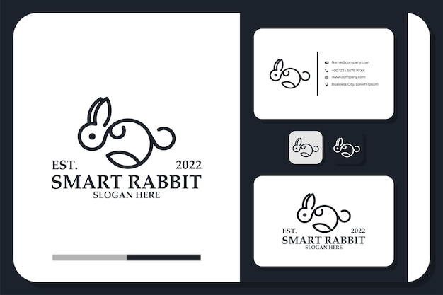 Smart Rabbit logo design and business card