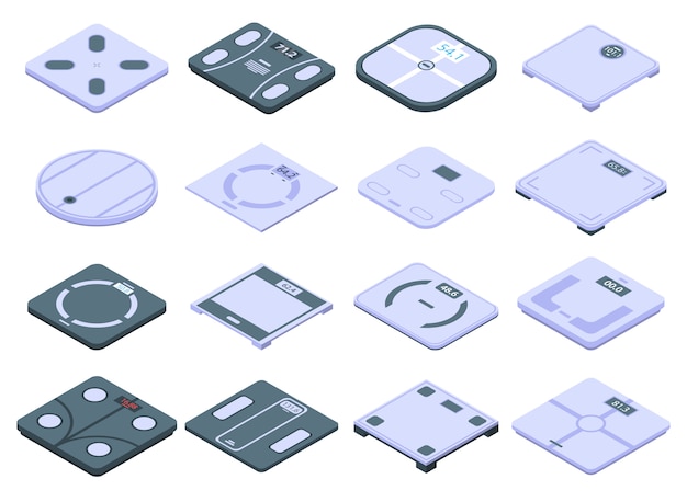 Smart scales icons set