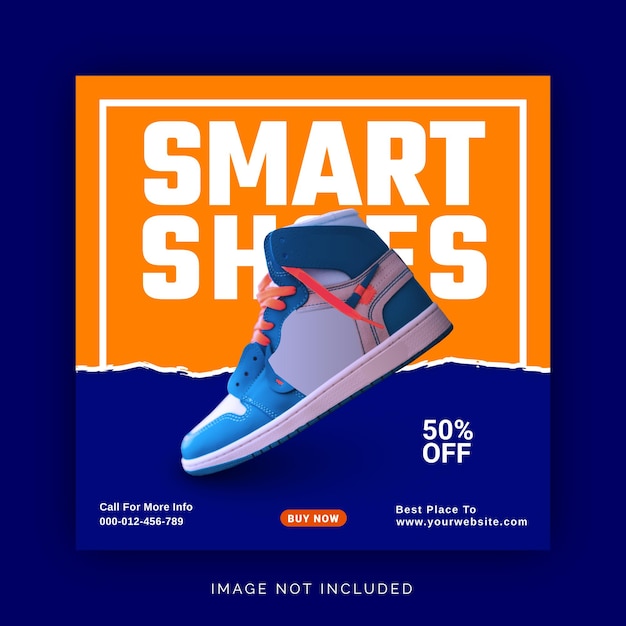 Smart Shoes Social Media Banner Instagram Post Template