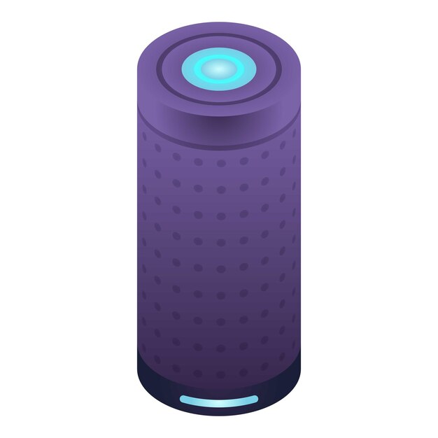 Vector smart speaker tube icon isometric of smart speaker tube vector icon for web design isolated on white background