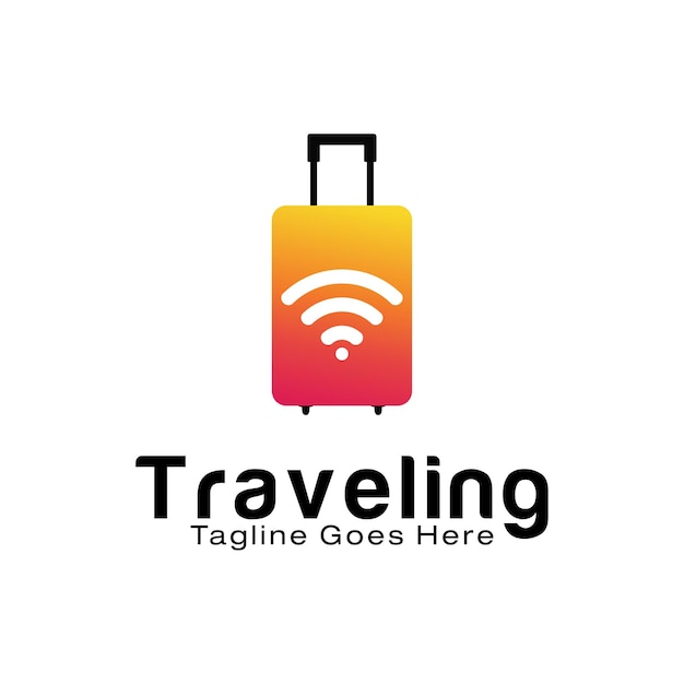 Smart Traveling logo design template