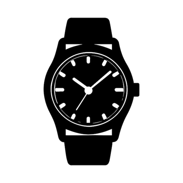 smart watch vector silhouette