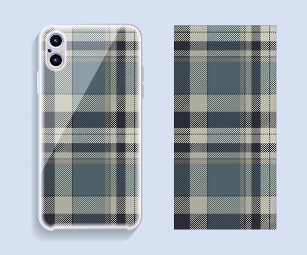 Smartphone cover   . Template geometric pattern for mobile phone back part. 