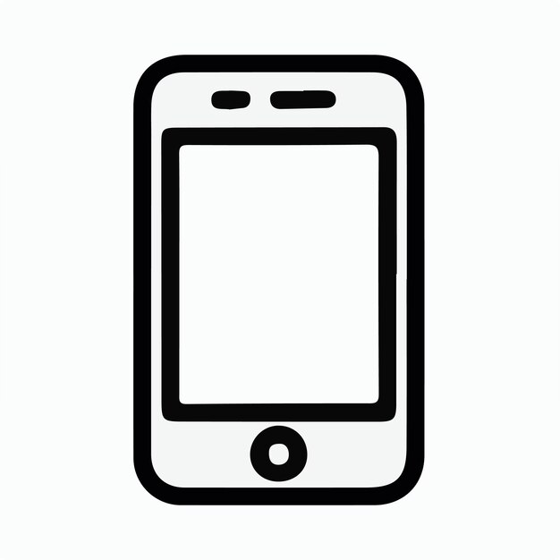 Vector smartphone icon vector