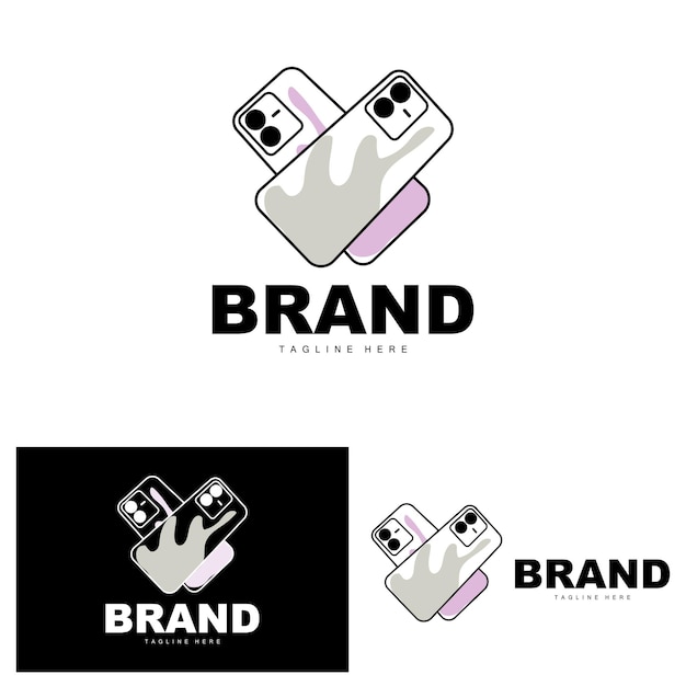 Smartphone Logo Modern Electronics Vector Smartphone Shop Design Electronic Goods