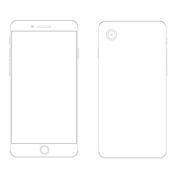 Smartphone Outline Template