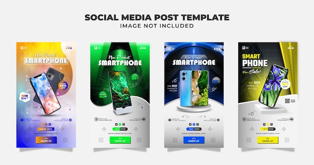 SmartPhone For Sale Social Media Story Post Flyer And Banner For Promotion Your Product