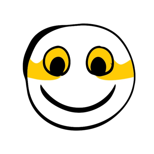 smile icon doodle fill