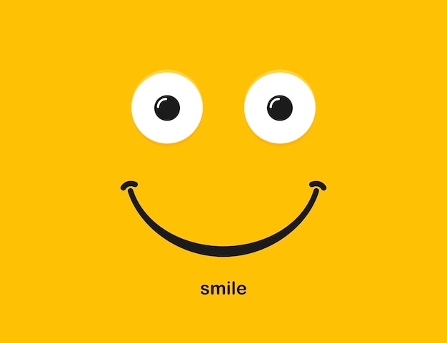 Smile icon logo, emoji face. Vector illustration.