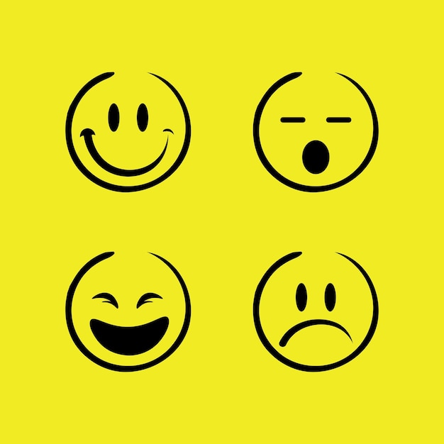 Smile icon smile logo vector design happy emoticon Business funny design and vector emoji happiness