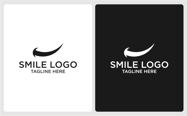 SMILE LOGO DESIGN SIMPLE MODERN