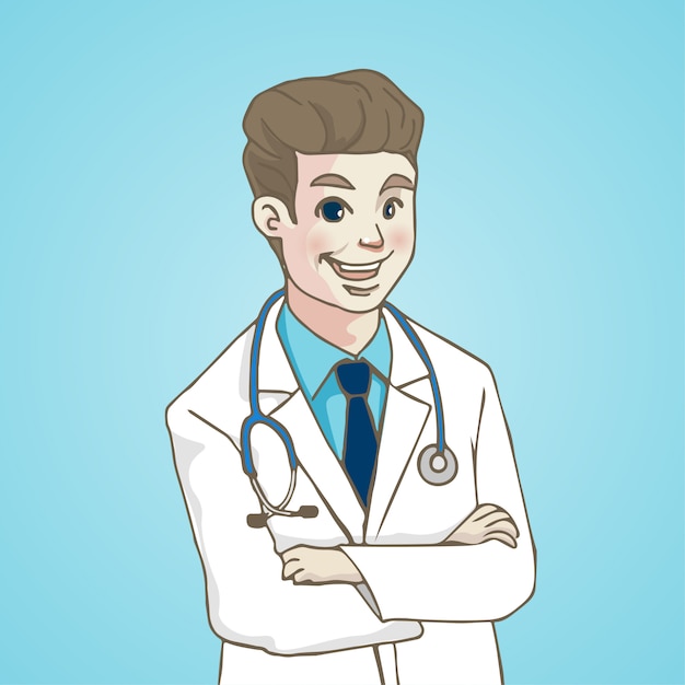  Smiling Portrait Doctor with stethoscope