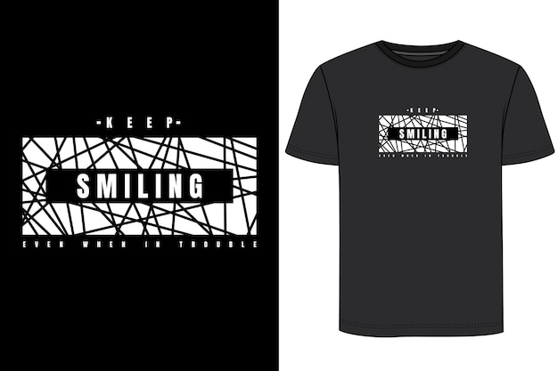 Smiling t shirt design