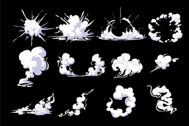 Smoke cloud comic set  