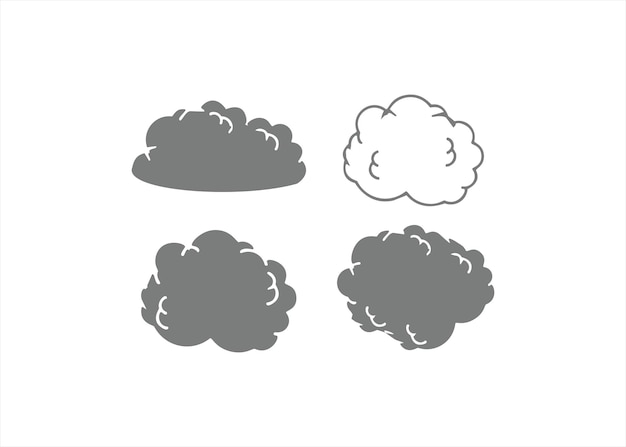 smoke cloud logo design