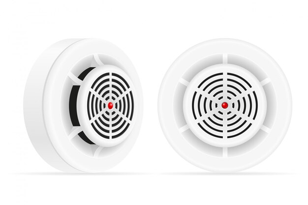 Vector smoke detector fire and gas home security system