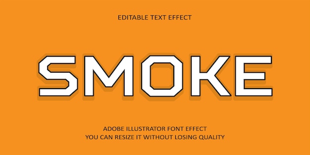 Smoke Editable text Font Effect