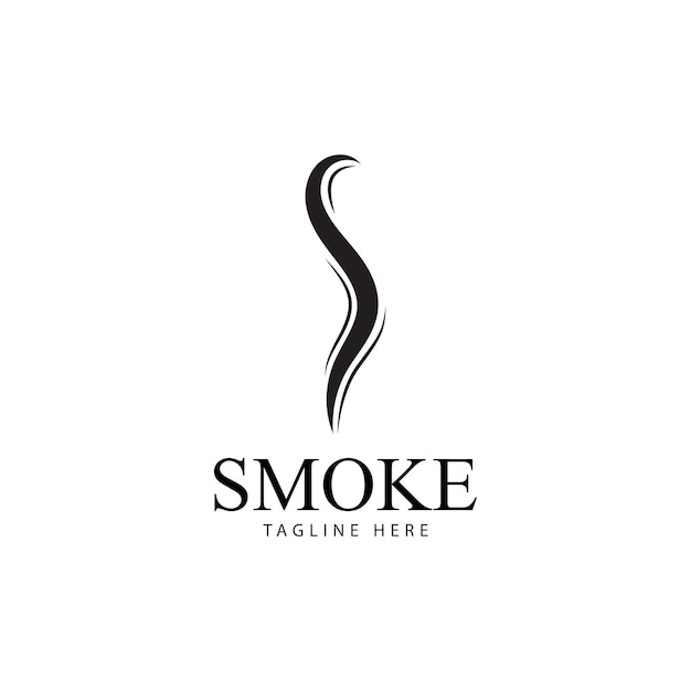 Smoke steam icon logo illustration isolated on white background Aroma vaporize icons Smells vector line icon  hot aroma  stink or cooking steam symbols  smelling or vapor